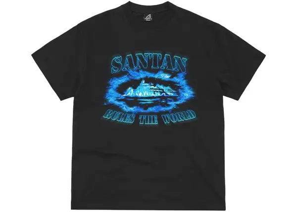 Corteiz Corteiz x Santan Dave Alcatraz Tee blue flame
