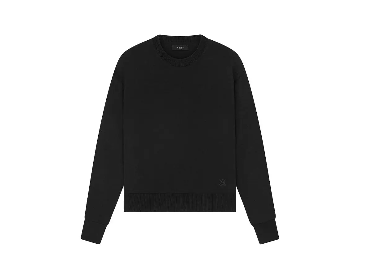 Amiri Amiri Classic Crew Neck Sweater in Black
