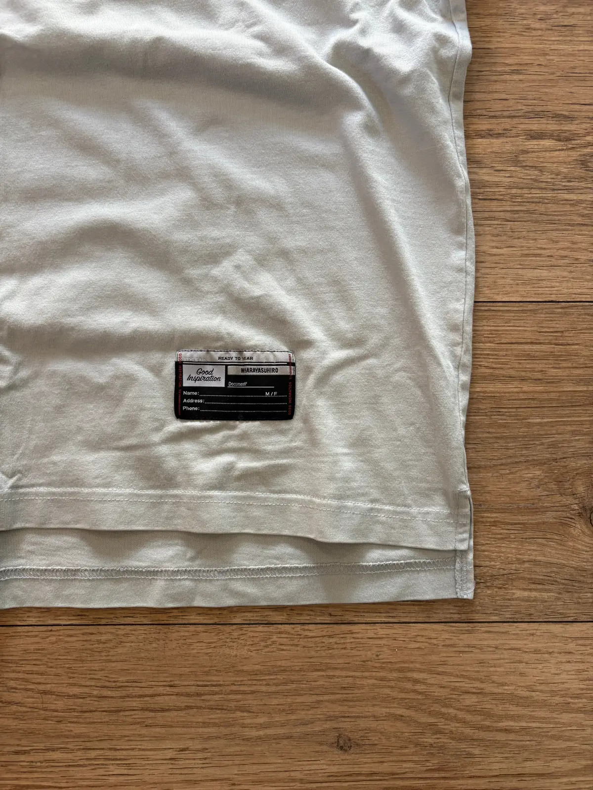 Maison Mihara Yasuhiro communications tee