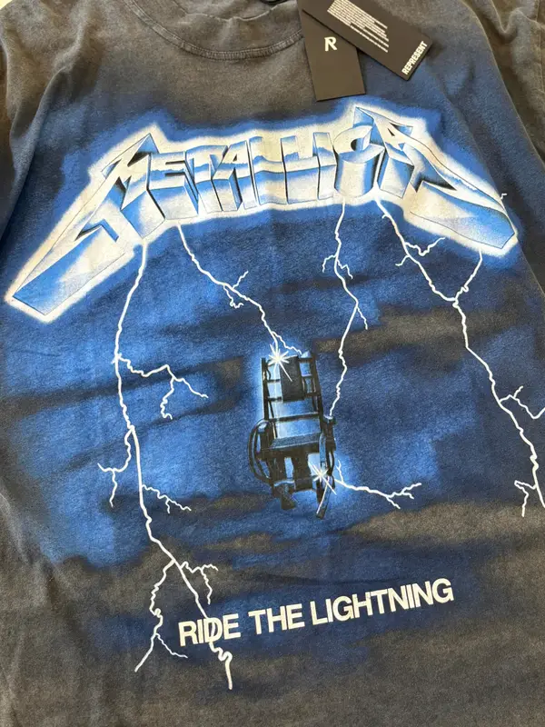 Represent x Metallica ride the lightning tee