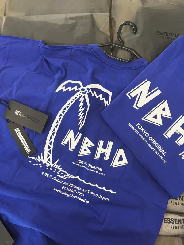 Neighborhood Neighborhood Tokyo blue rubber tee