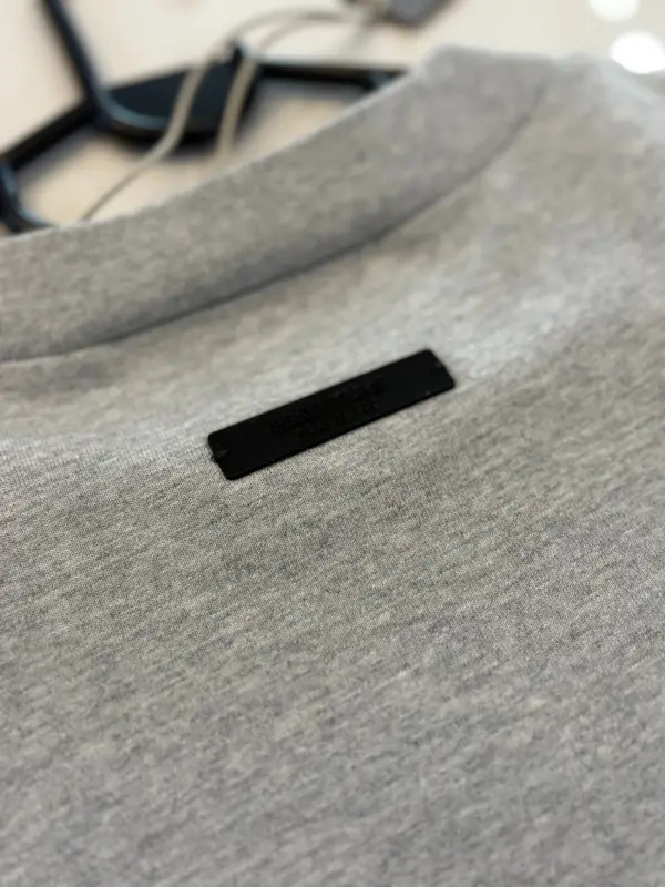 Fear of God Fear of God Essentials light heather grey crewneck tee