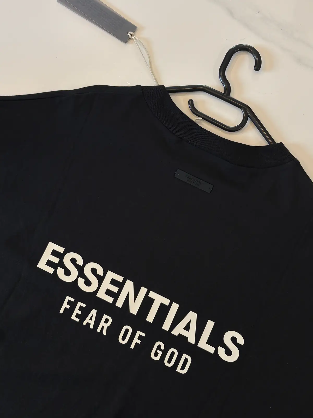 Fear of God Essentials jet black crewneck tee