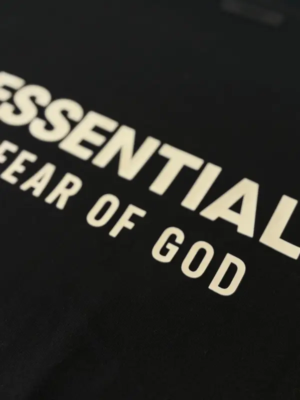 Fear of God Essentials jet black crewneck tee