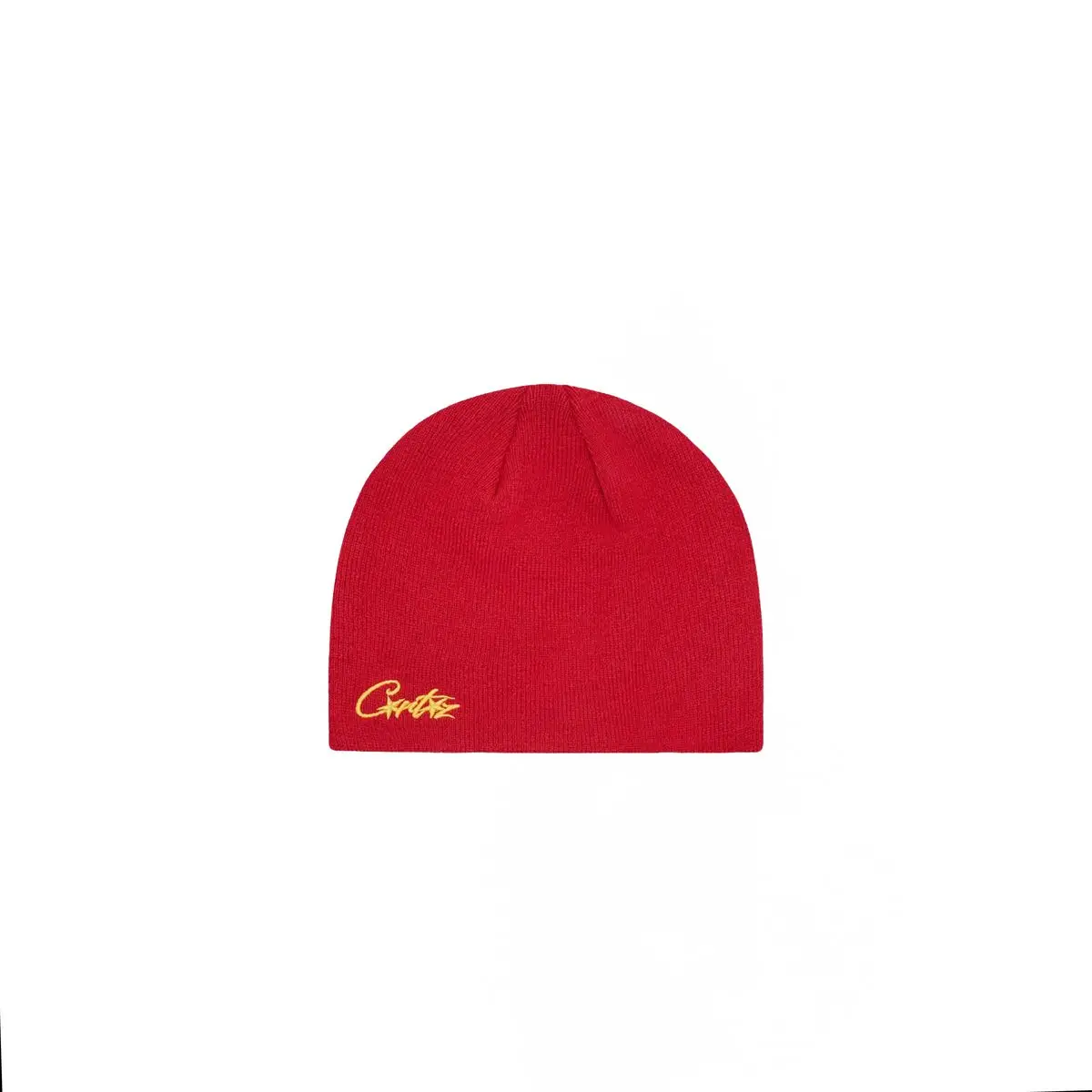 Corteiz Corteiz Allstarz Skully Red/Yellow Beanie