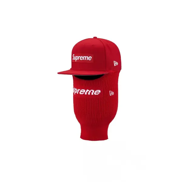 Supreme Supreme New Era Box Logo 59Fifty Balaclava Cap Red