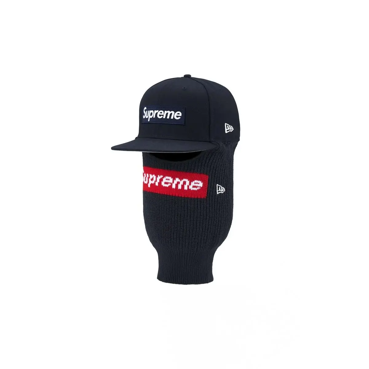 Supreme Supreme New Era Box Logo 59Fifty Balaclava Cap Navy