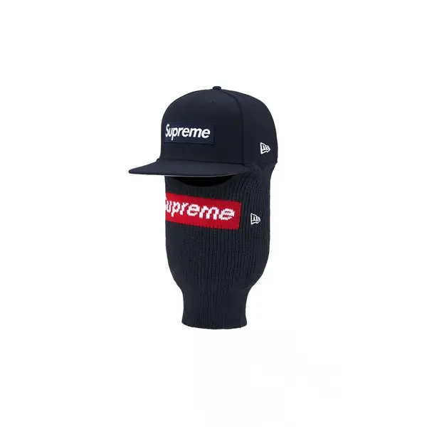 Supreme Supreme New Era Box Logo 59Fifty Balaclava Cap Navy