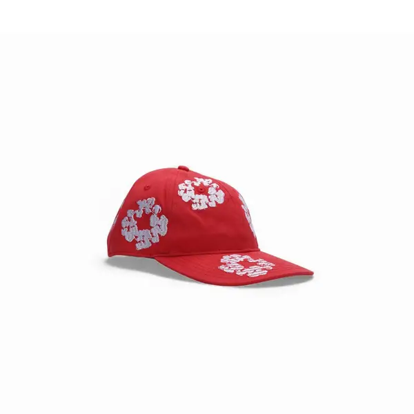 Denim Tears Denim Tears The Cotton Wreath Fitted Cap Red