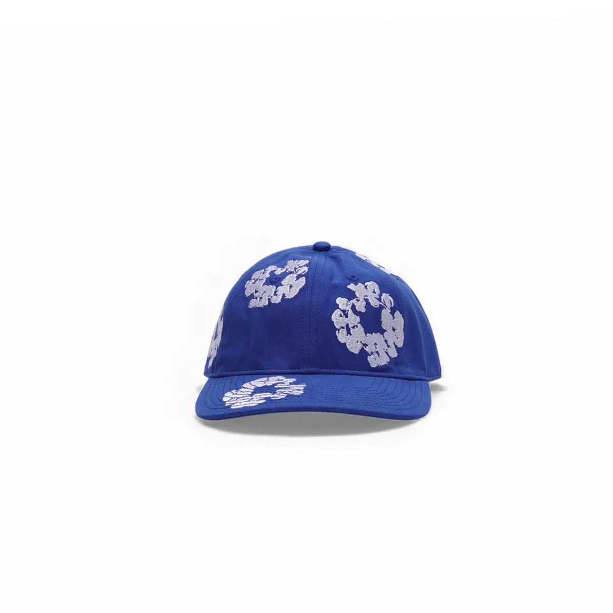 Denim Tears The Cotton Wreath Fitted Cap Blue