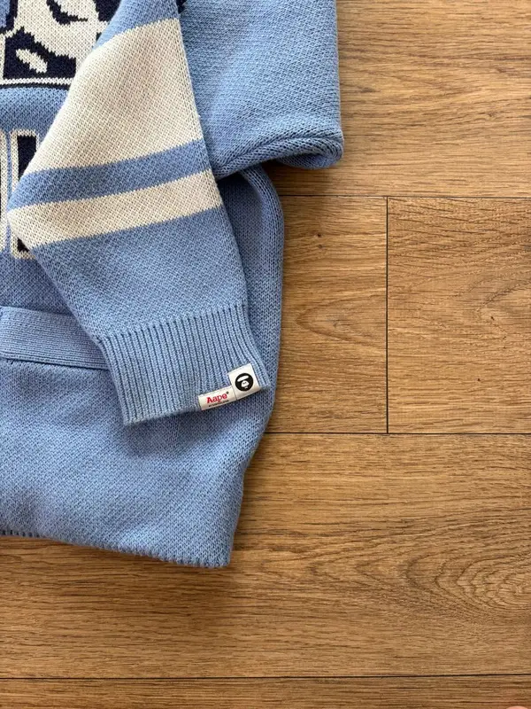 AAPE BY BAPE HEAVYWEIGHT UNIVERSITY CARDIGAN