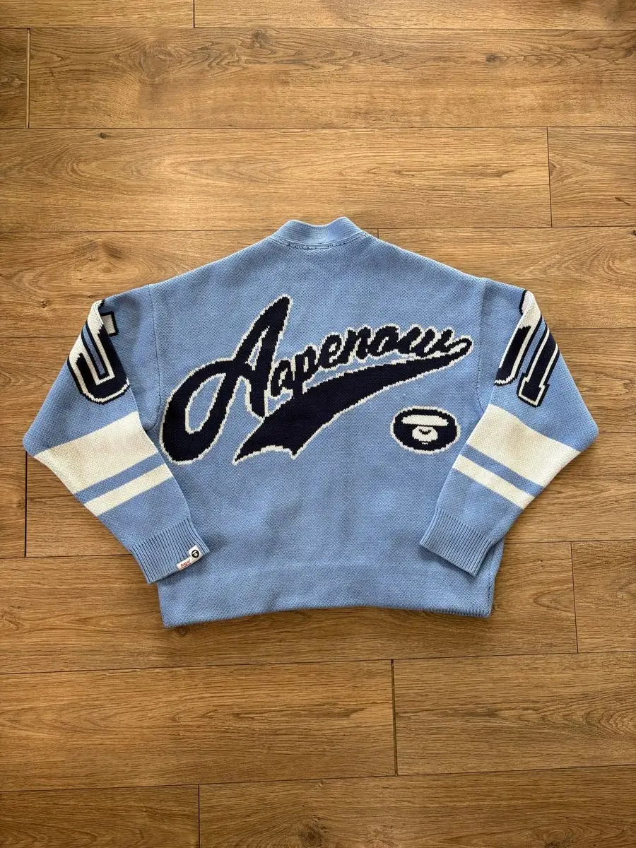 AAPE BY BAPE HEAVYWEIGHT UNIVERSITY CARDIGAN