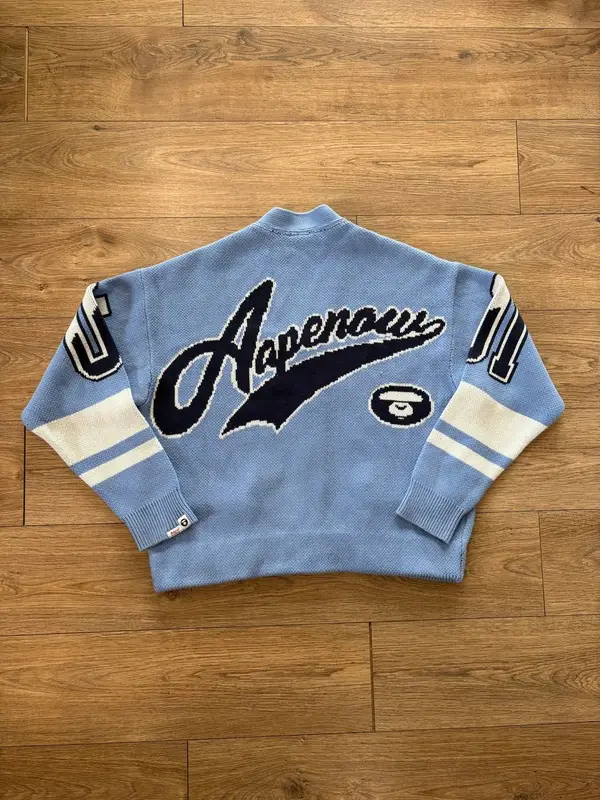 AAPE BY BAPE HEAVYWEIGHT UNIVERSITY CARDIGAN