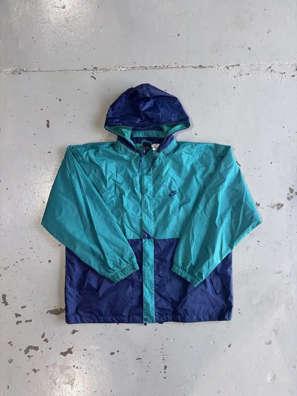 Nike Vintage Blue Nike Windbreaker - Extra Large
