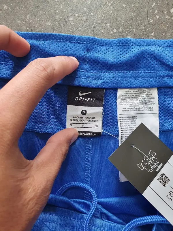 Vintage Blue & White Nike Basketball Shorts – Small