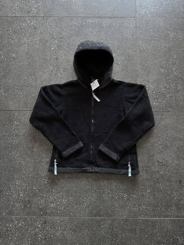 Patagonia Vintage Womens Black Patagonia Fleece Hoodie - Small