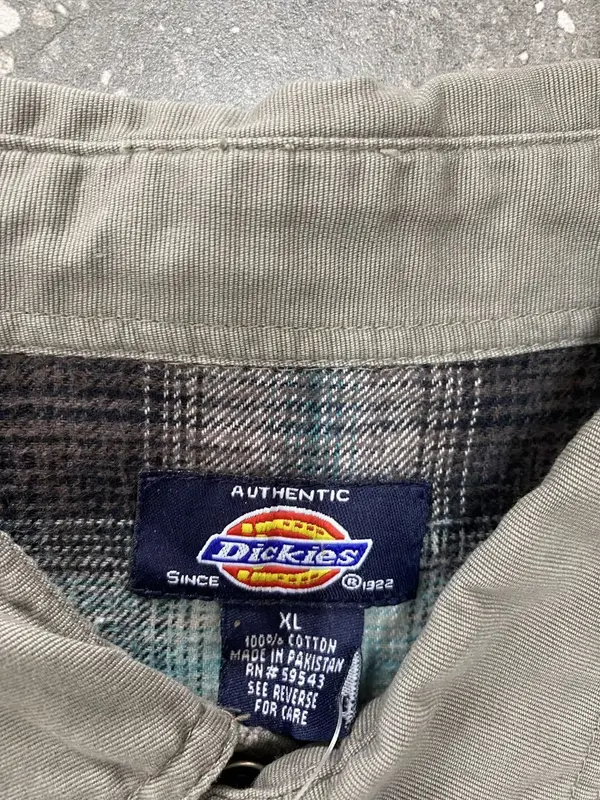 Vintage Military Green Dickies Shirt - Extra Large