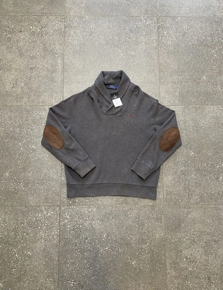 Ralph Lauren Vintage Grey Polo Ralph Lauren Sweater - Large