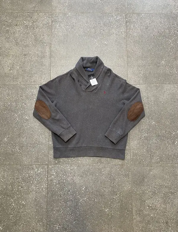 Ralph Lauren Vintage Grey Polo Ralph Lauren Sweater - Large