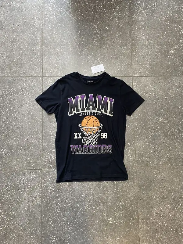  Black Miami Warriors NBA Tee - Medium