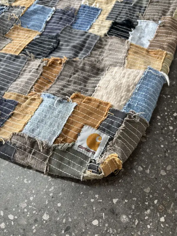 Upcycled Carhartt Patchwork Stitch Tote Bage