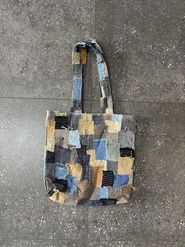 Upcycled Carhartt Patchwork Stitch Tote Bage