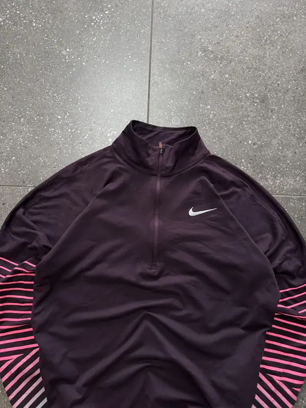 Marroon Nike Womens Dri-Fit Top - Small