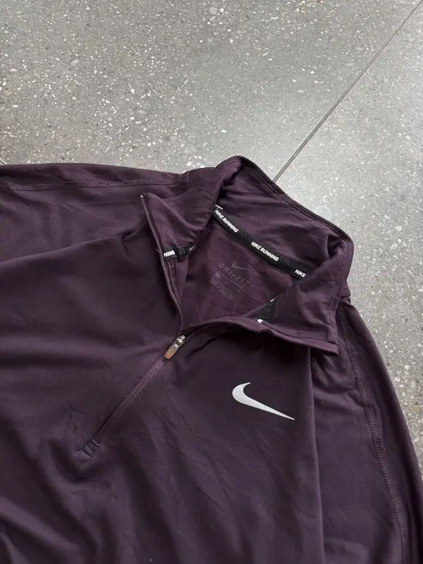 Marroon Nike Womens Dri-Fit Top - Small