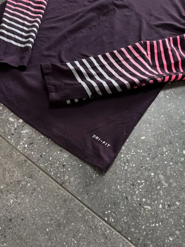 Marroon Nike Womens Dri-Fit Top - Small