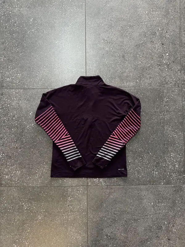 Marroon Nike Womens Dri-Fit Top - Small