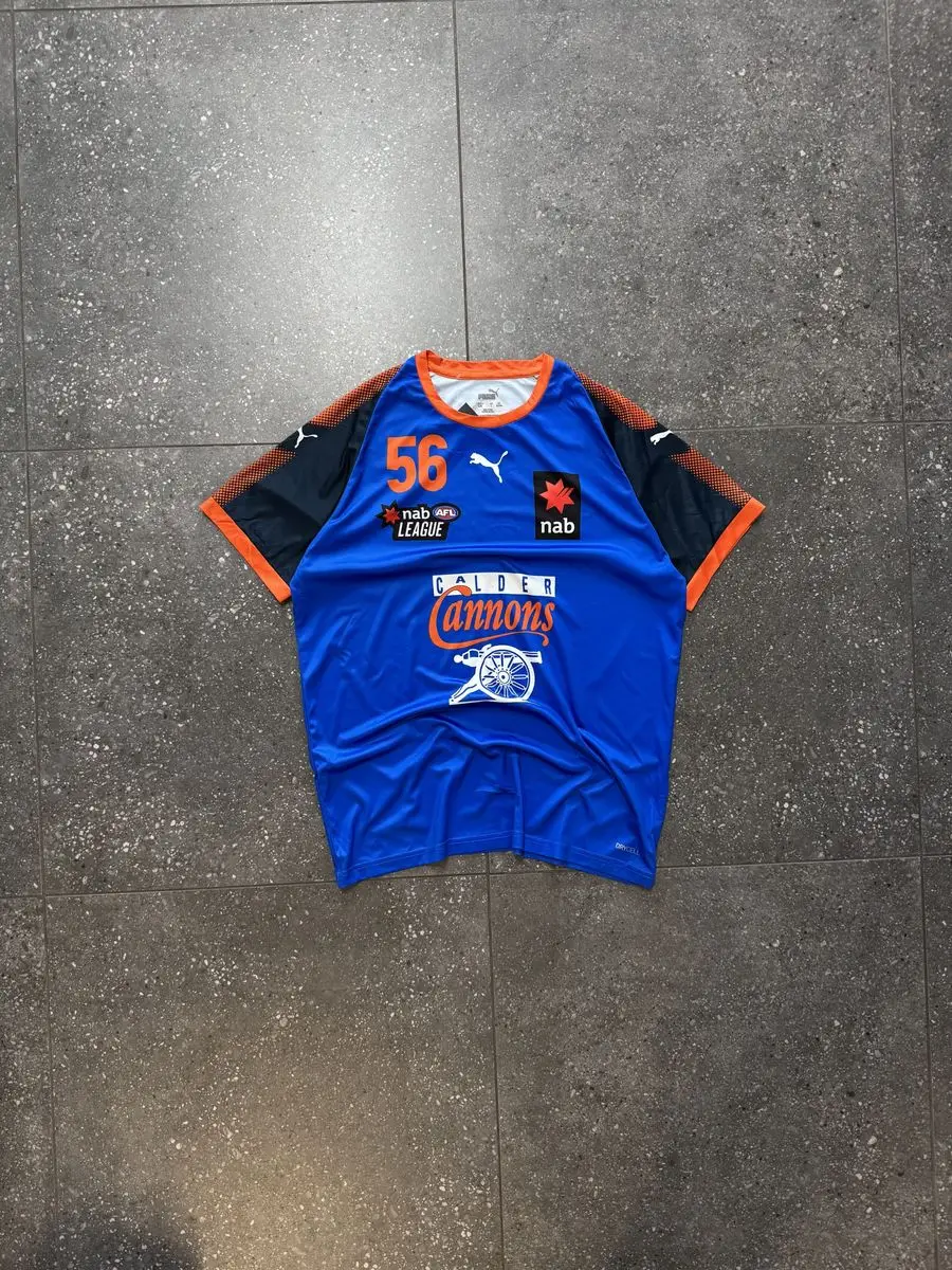 Puma Blue & Orange Puma AFL League Shirt - Large