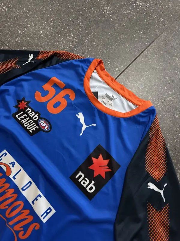 Blue & Orange Puma AFL League Shirt - Large
