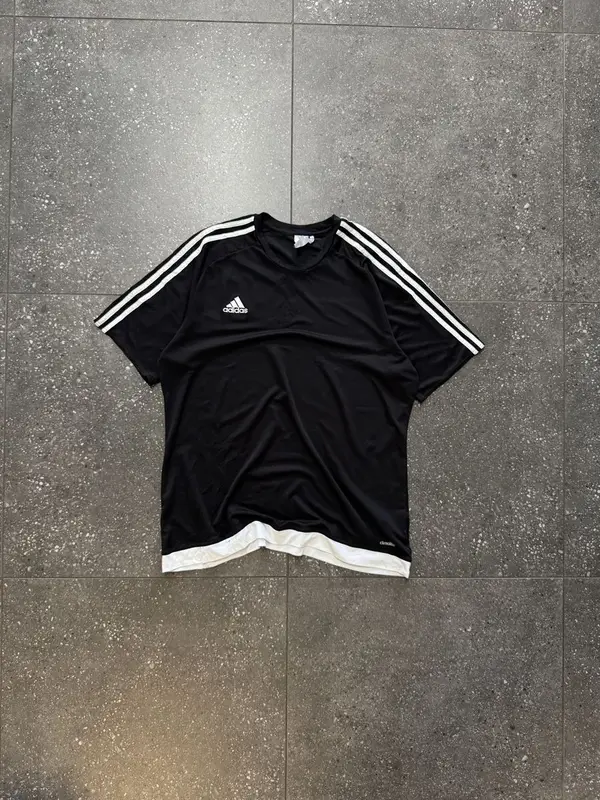 Adidas Black & White Adidas Climalite Shirt - Extra Large