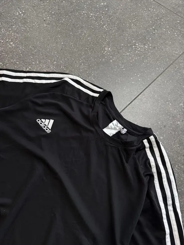 Black & White Adidas Climalite Shirt - Extra Large