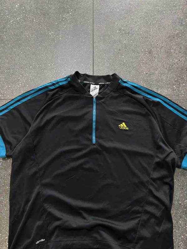 Adidas Blue & Black ClimaLite Shirt - Extra Extra Large