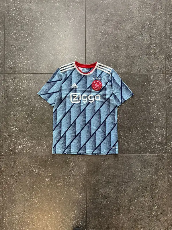 Adidas Blue & White Ajax 2020/21 Away Adidas Jersey - Medium