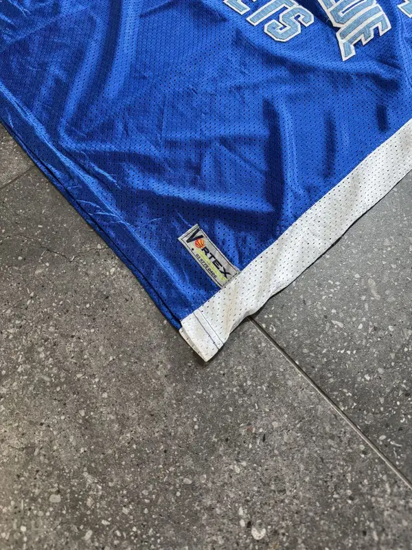 Blue Mesh Aberfeldie Jets Baskeball Jesey - Large