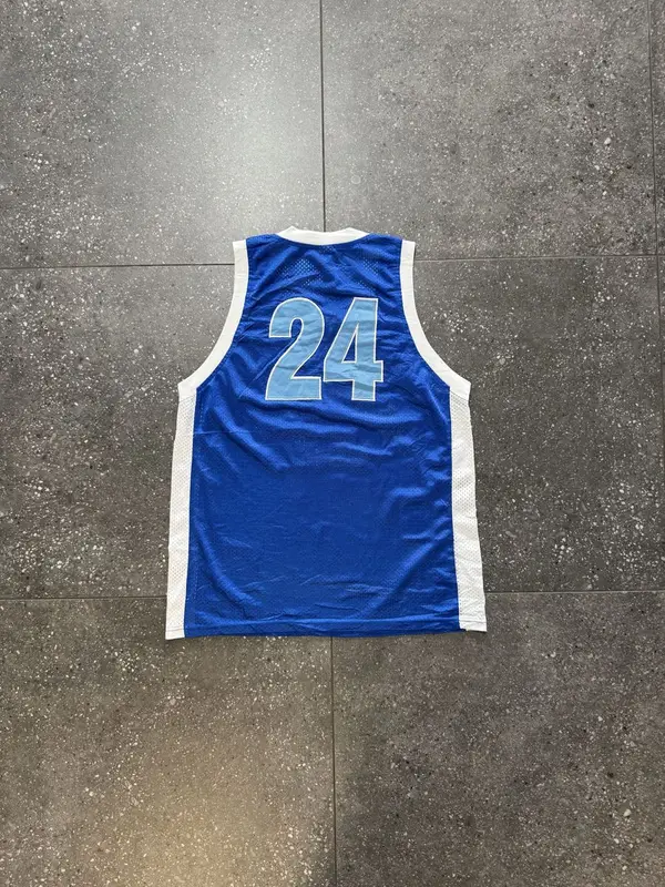 Blue Mesh Aberfeldie Jets Baskeball Jesey - Large