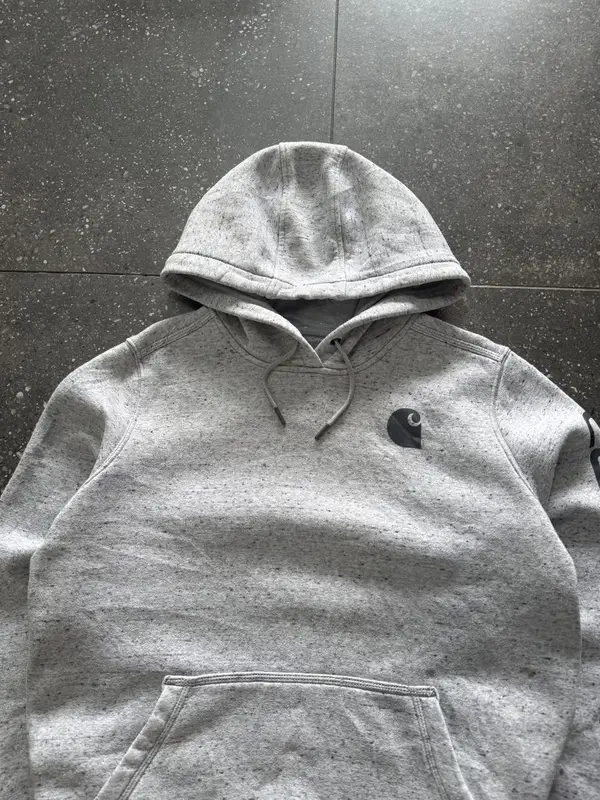 Grey Carhartt Pullover Hoodie - Extra Large