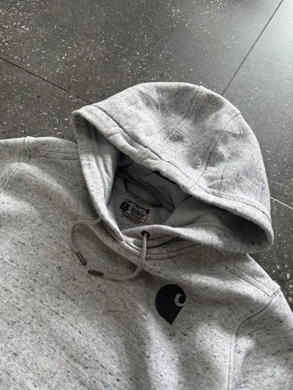 Grey Carhartt Pullover Hoodie - Extra Large