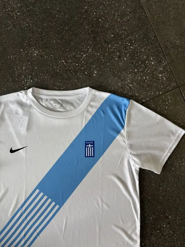 Nike White & Blue Greece 2018/19 Home Stadium - Extra Extra Large Jersey