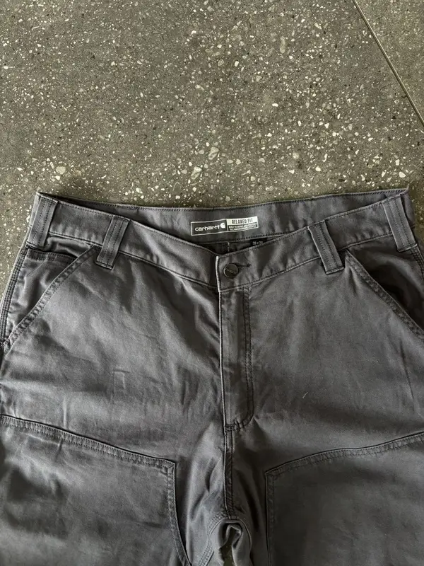 Carhartt Grey Double Knee Pants - Medium ( 3634 )