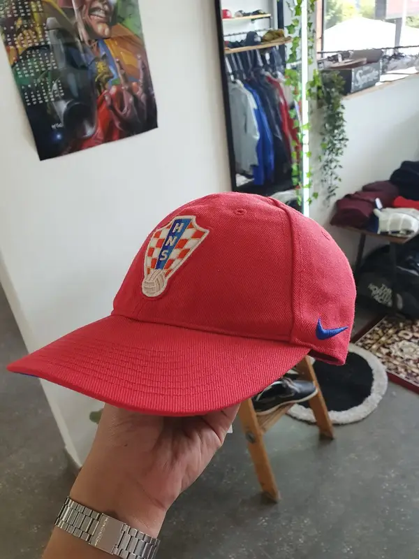Red Nike Croatia Heritage86 Cap - OSFA