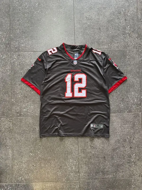 Nike Grey & Red Tom Brady Nike NFL Jersey - Extra Large