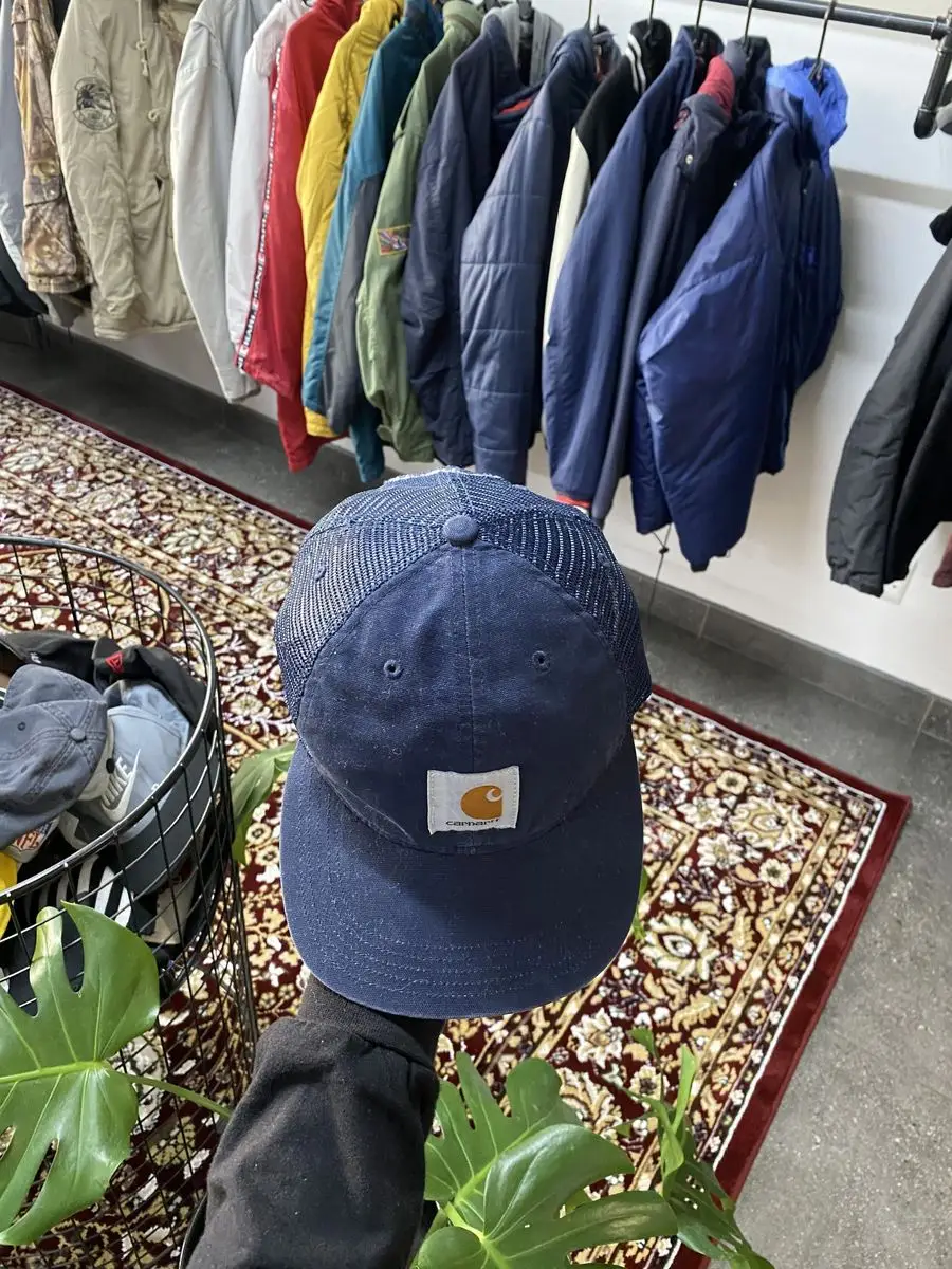 Navy Carhartt Trucker Cap - OSFA