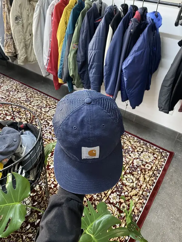 Navy Carhartt Trucker Cap - OSFA