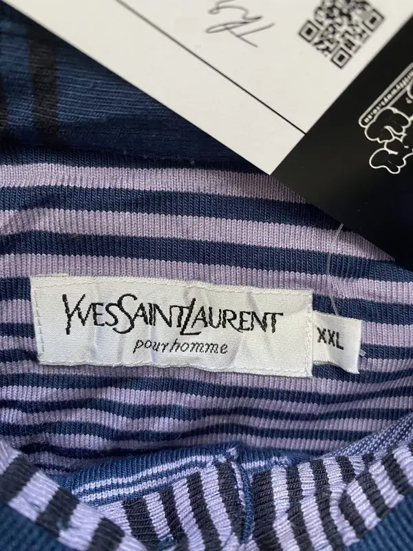 Black, Navy & Purple YSL Long Sleeve Golf Tee - Extra Extra Large