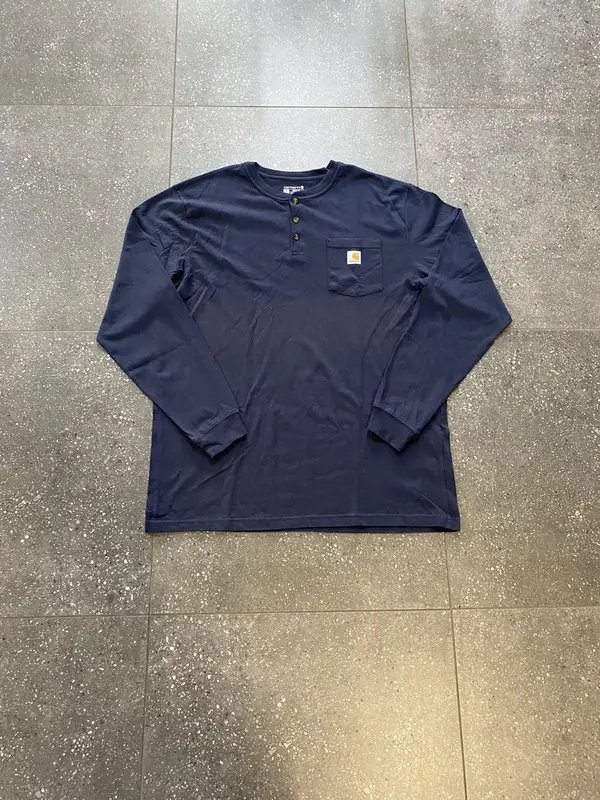 Carhartt Navy Carhartt Henley Shirt - Extra Large