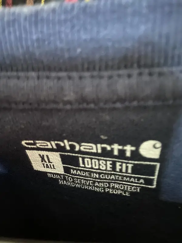 Navy Carhartt Henley Shirt - Extra Large