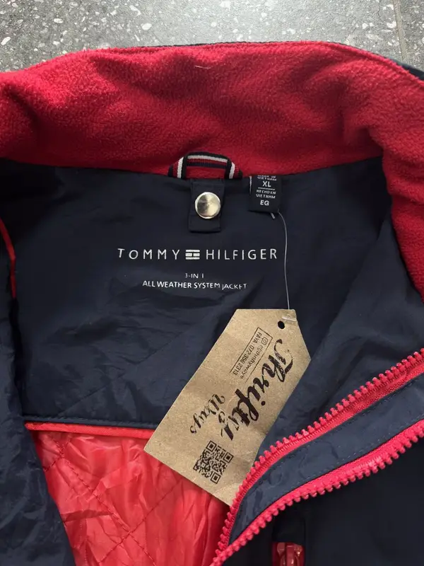 Navy & Red Tommy Hilfiger Jacket -  Womens Extra Large